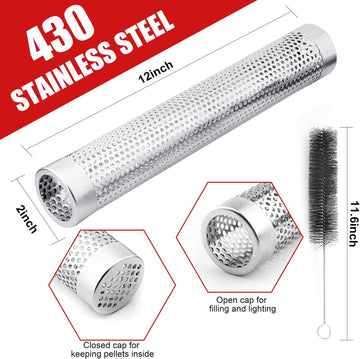 Smoke Tube for Pellet Grill Hot or Cold Smoking